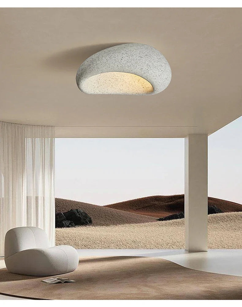 Ceiling Light - Modern Japanese Wabi Sabi Grey 45cm Lamp Coral Red SW-36210123 - SWEET-LIGHTS