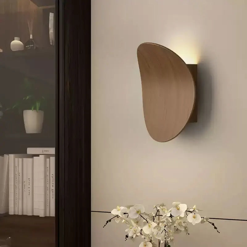 Wall Light - Modern Wood Wall Lamp For Bedroom Living Room Indoor LED Round Light Fixtures SW-36210123 - SWEET-LIGHTS