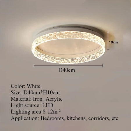 Ceiling Light - Nordic Light Luxury Circular LED Ceiling Light SW-36210457 - SWEET-LIGHTS
