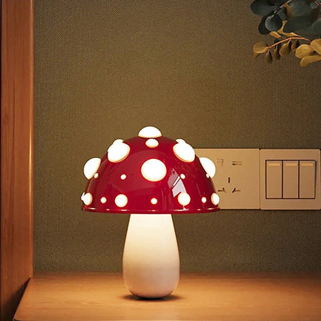 Table Lamp - Fly Amanita Mushroom Lamp with Dual Color LED G9 Bulb USB Rechargeable Desk Light SW-36210458 - SWEET-LIGHTS