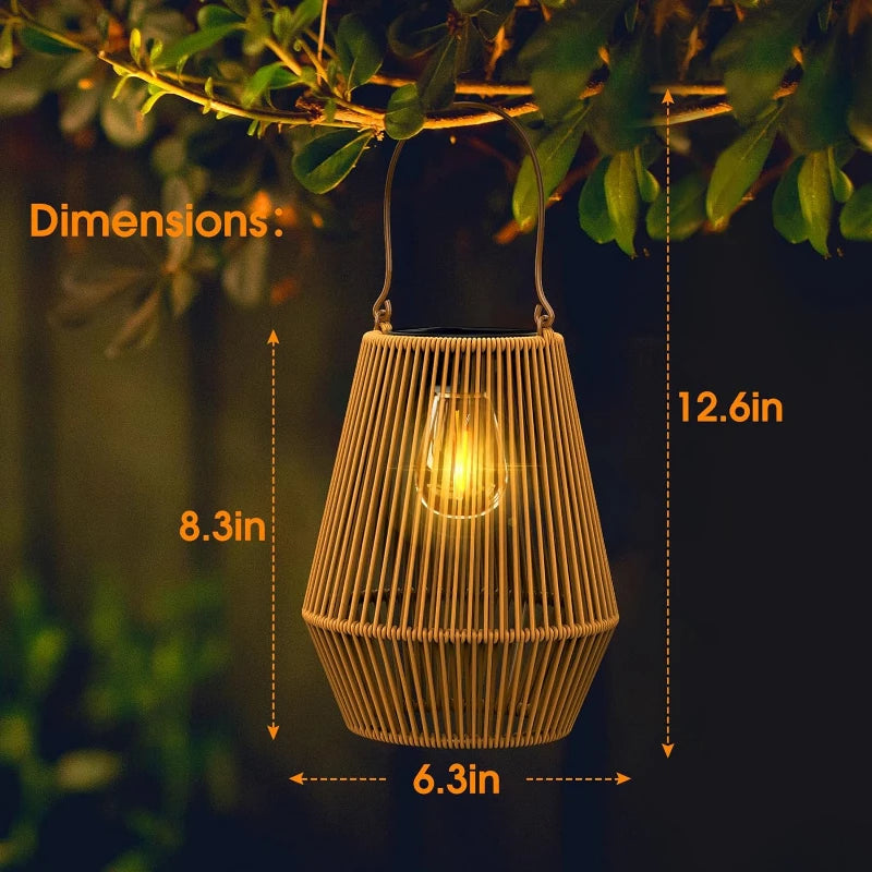 Outdoor Light - 1pcs/2pcs Solar Hand Woven 0.6W Garden Light SW-36210793 - SWEET-LIGHTS