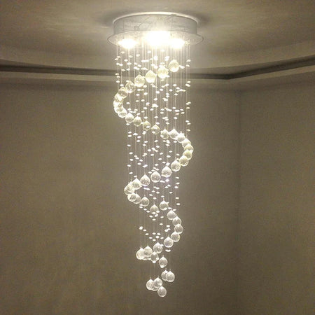 Chandelier - New Modern LED K9 Crystal Double Staircase Lamp SW-36210347 - SWEET-LIGHTS
