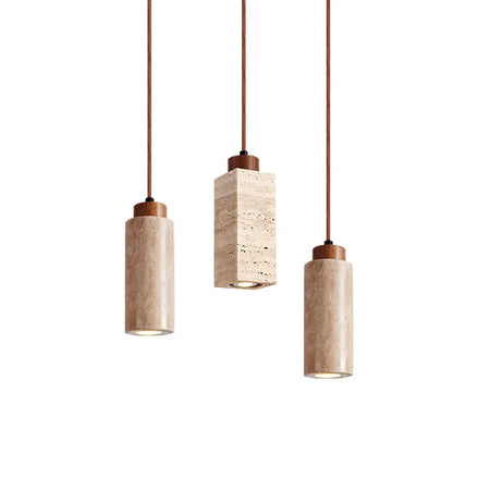 Pendant Light - Yellow Marble Droplight Dining Table Japan Wabi-Sabi Pendant Light SW-36210458 - SWEET-LIGHTS