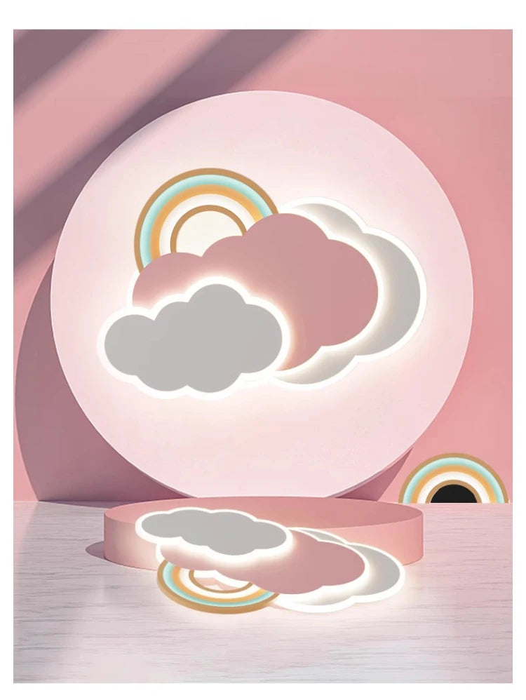 Children Lighting - Rainbow Cloud Ceiling Lights for Pink Girl Bedroom SW-36210348 - SWEET-LIGHTS