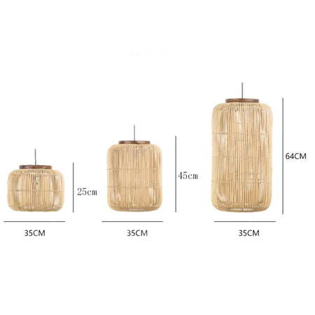 Pendant Light - New Wabi-sabi Style Rattan Hang Lamp SW-36210347 - SWEET-LIGHTS