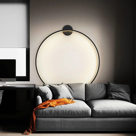 Wall Light - Minimalist Circle Background LED Wall Lamp Indoor Decor Living Room Wall Sconces Bedside Lighting SW-36210456 - SWEET-LIGHTS