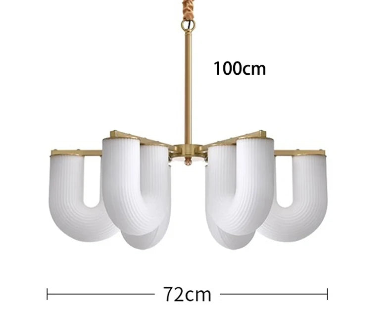 Pendant Light - Vintage Glass Luxury U Shaped Light for Dining Room and Kitchen SW-36210458 - SWEET-LIGHTS