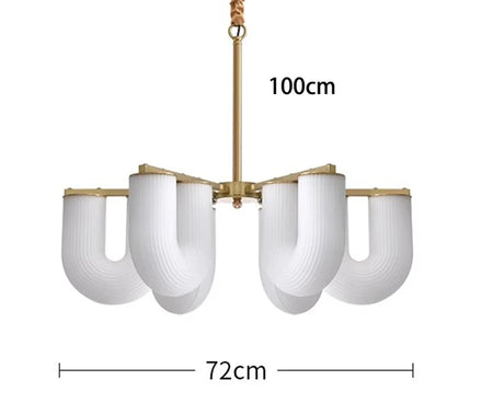 Pendant Light - Vintage Glass Luxury U Shaped Light for Dining Room and Kitchen SW-36210458 - SWEET-LIGHTS