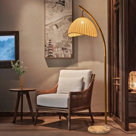 Floor Lamp - Foyer Wabi Sabi Canvas Shades LED Metal Light SW-36211023 - SWEET-LIGHTS