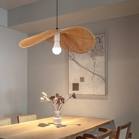 Pendant Light - Boho Rattan Pendant Light Fixture Vintage Farmhouse E27 Hand Woven Hemp Rope Hanging Chandelier SW-36210739 - SWEET-LIGHTS