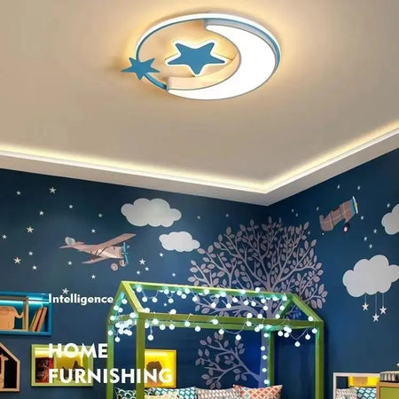 Children Lighting - Moon Star Led Ceiling Light Fixture For Kid Room Bedroom SW-36210234 - SWEET-LIGHTS