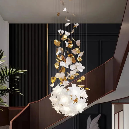 Chandelier - Loft Hanging Crystal Pendant Light for Modern Luxury Hotel Lobby Living Room SW-36210578 - SWEET-LIGHTS