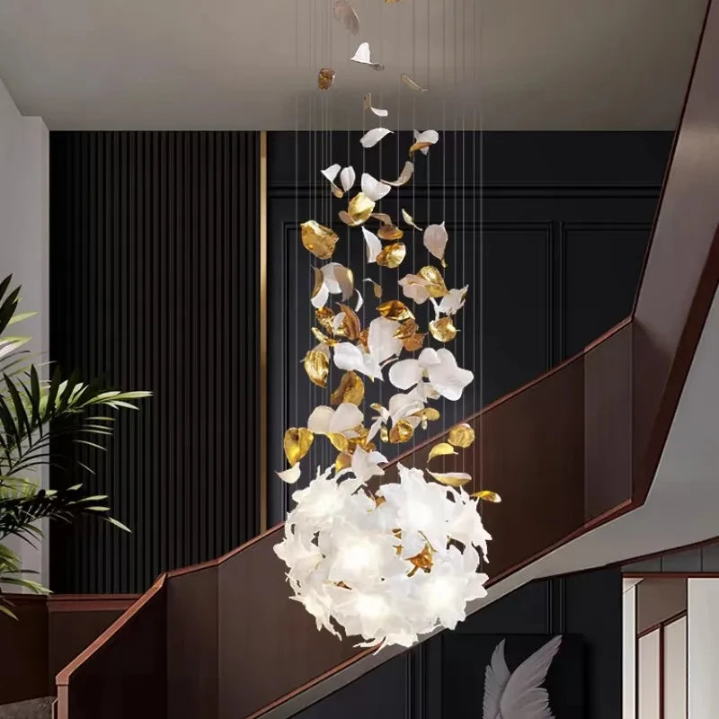 Chandelier - Loft Hanging Crystal Pendant Light for Modern Luxury Hotel Lobby Living Room SW-36210578 - SWEET-LIGHTS