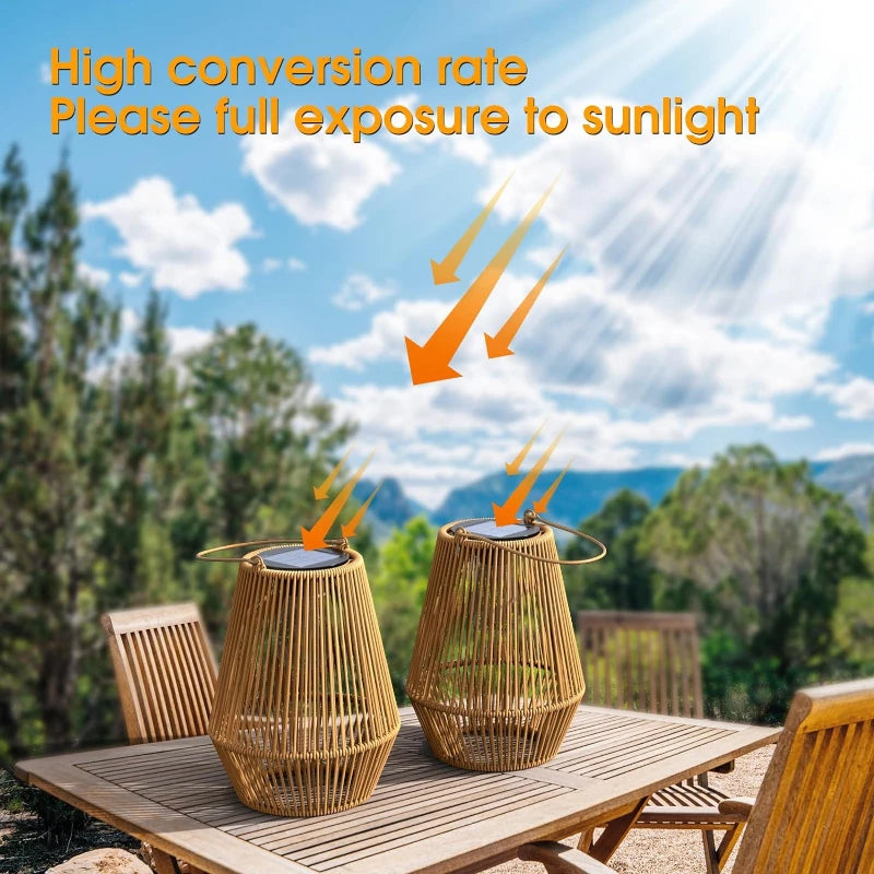 Outdoor Light - 1pcs/2pcs Solar Hand Woven 0.6W Garden Light SW-36210793 - SWEET-LIGHTS