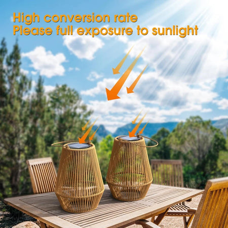 Outdoor Light - 1pcs/2pcs Solar Hand Woven 0.6W Garden Light SW-36210793 - SWEET-LIGHTS