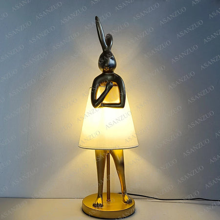 Table Lamp - Vintage Bathing Rabbit Design Resin Hare Lamp SW-36210345 - SWEET-LIGHTS