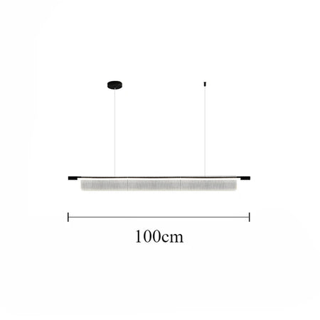 Pendant Light - Simple Iron Strip Hanging Lamp LED Chandelier Modern Design Indoor Lighting Acrylic SW-36210457 - SWEET-LIGHTS