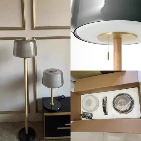 Floor Lamp - New Nordic Modern LED Minimalist Wooden Glass SW-36210347 - SWEET-LIGHTS