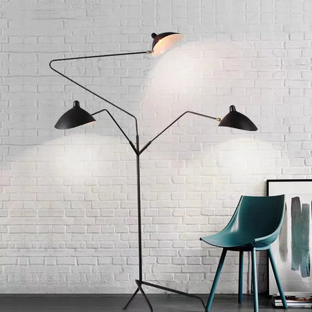 Floor Lamp - Serge Mouille 3-arm Designer Tripod LED Lamp SW-36214890 - SWEET-LIGHTS