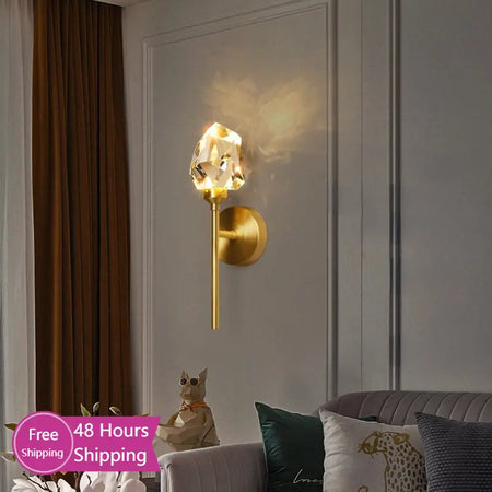 Wall Light - Modern Led Wall Lighting for Bedroom Living Room Hotel Sconce Crystal Luxury Gold SW-36210347 - SWEET-LIGHTS