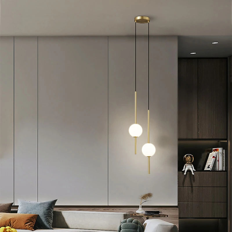 Pendant Light - Fumi Gold Elegant 1-Light Ceiling Fixture SW-36210458 - SWEET-LIGHTS