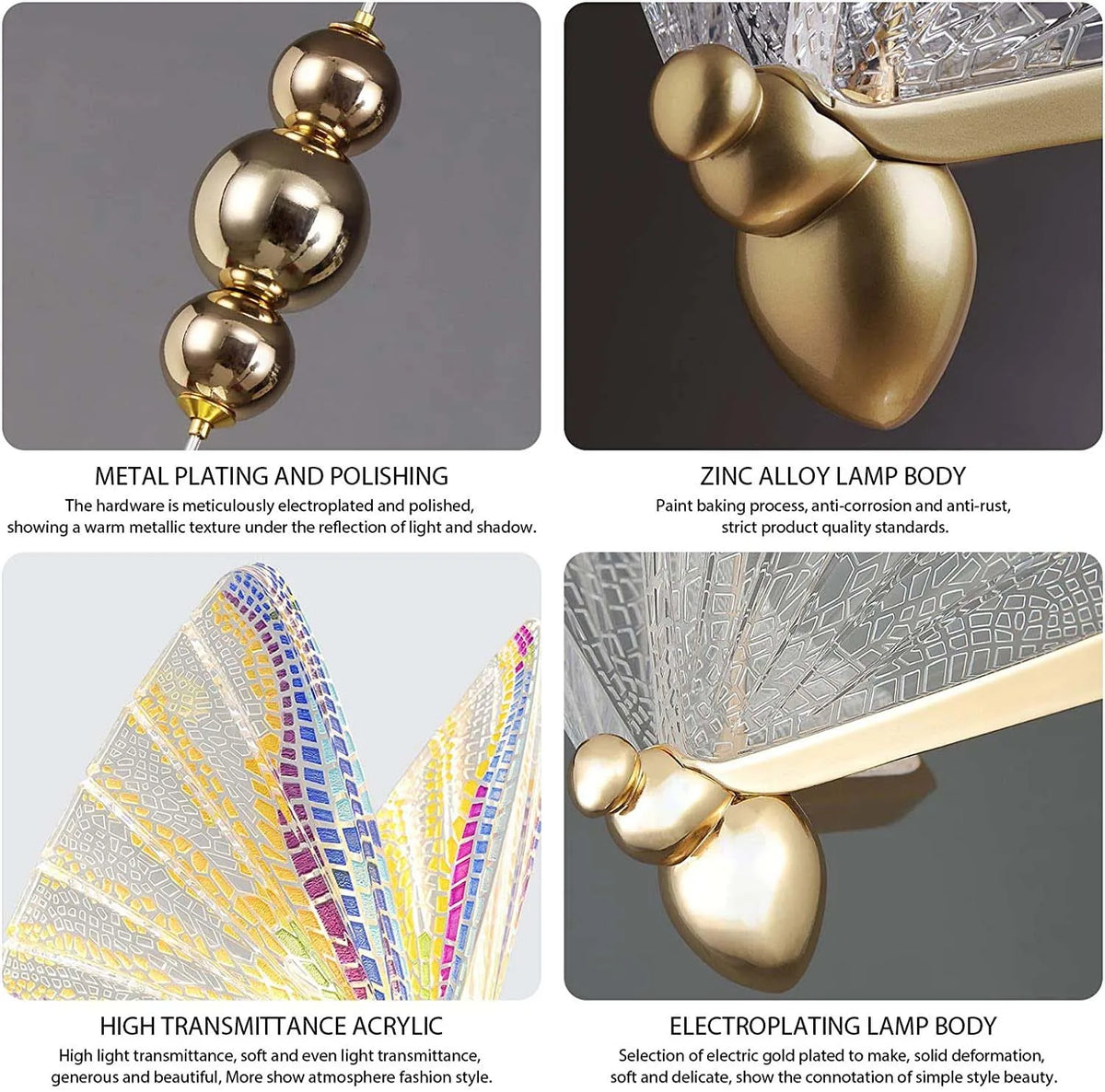 Wall Light - LED Wall Lamp Modern Creative Nordic Butterfly Bedroom Living Room Aisle Lighting SW-36210347 - SWEET-LIGHTS