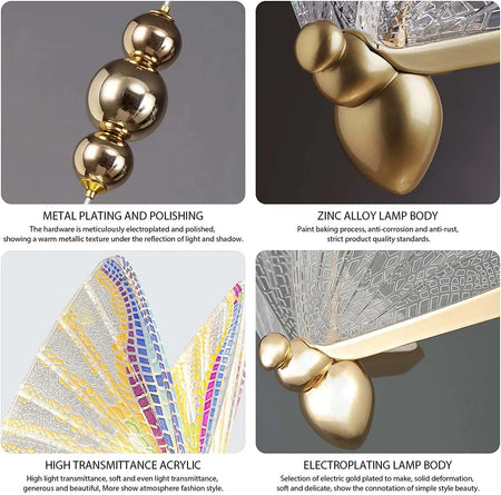 Wall Light - LED Wall Lamp Modern Creative Nordic Butterfly Bedroom Living Room Aisle Lighting SW-36210347 - SWEET-LIGHTS