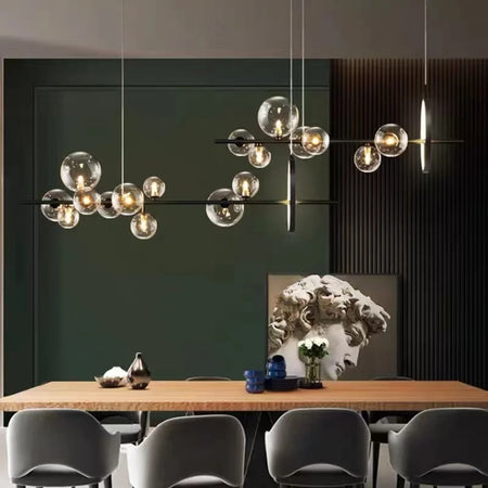 Pendant Light - Nordic LED Chandelier Clear Glass Ball Art Decor SW-36210457 - SWEET-LIGHTS