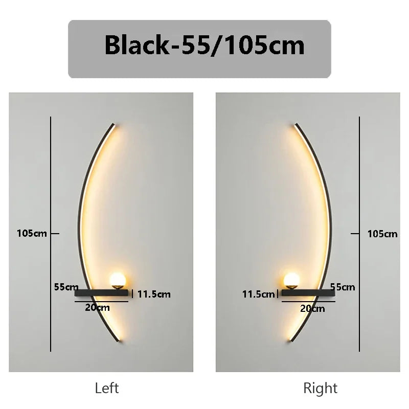 Wall Light - Bedside LED Wall Lamp Smart Remote Control Sconces Lighting for Bedroom Living Room Indoor SW-36210458 - SWEET-LIGHTS