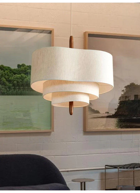Pendant Light - Japanese Wabi Sabi Cloth Ceiling Chandelier LED Fixture SW-36210458 - SWEET-LIGHTS