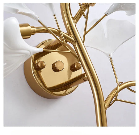 Wall Light - Creative Foyer Nordic Bedroom Ginkgo Leaf Lamp SW-36210234 - SWEET-LIGHTS