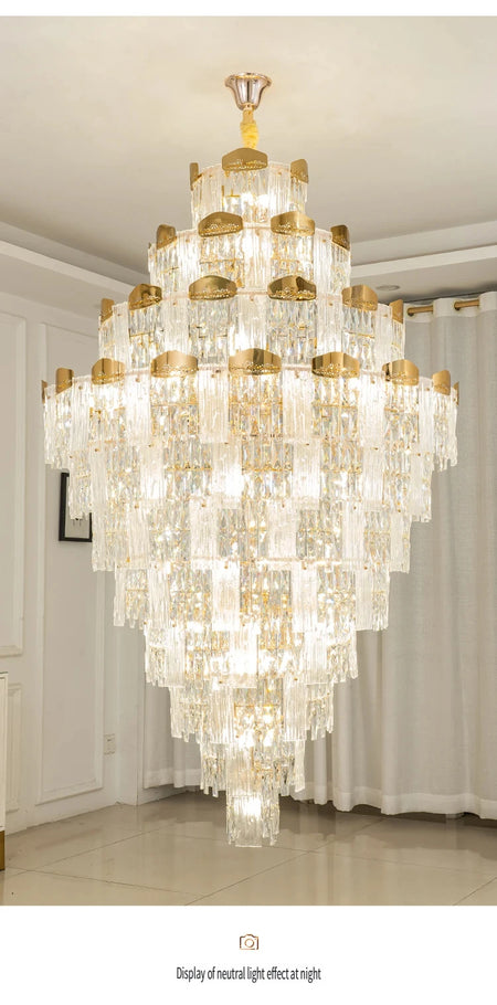 Chandelier - French Duplex High-End Crystal Lights For Luxury Living Room SW-36210789 - SWEET-LIGHTS