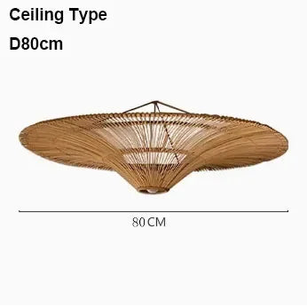 Pendant Light - Wabi Sabi Japanese Rattan Wicker Chandelier SW-36210987 - SWEET-LIGHTS
