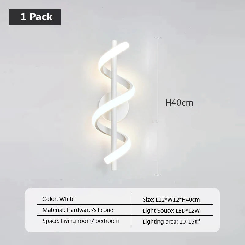 Wall Light - Minimalist LED Wall Lamp Black White Gold SW-36210345 - SWEET-LIGHTS