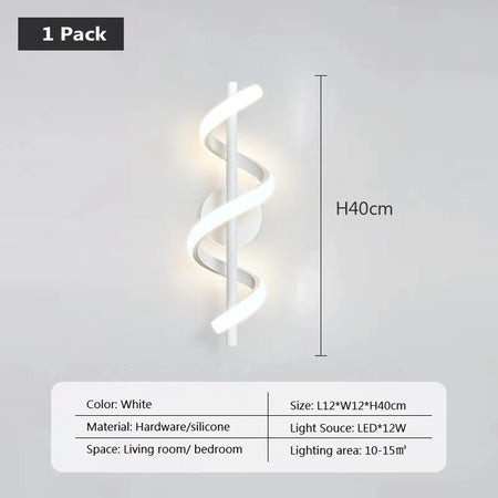 Wall Light - Minimalist LED Wall Lamp Black White Gold SW-36210345 - SWEET-LIGHTS