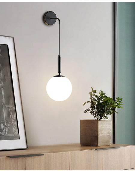 Wall Light - Nordic 2.4G Remote Control Dimming Black/Gold Lamp SW-36210345 - SWEET-LIGHTS