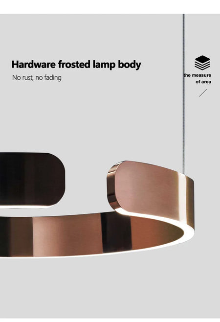 Pendant Light - Nordic Ring Led Pendant Lamps Dimmable Black Gold Home Decor Fixture SW-36210345 - SWEET-LIGHTS