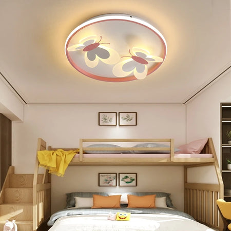 Children Lighting - Kids Ceiling Lamp Butterfly Pink Light SW-36210345 - SWEET-LIGHTS