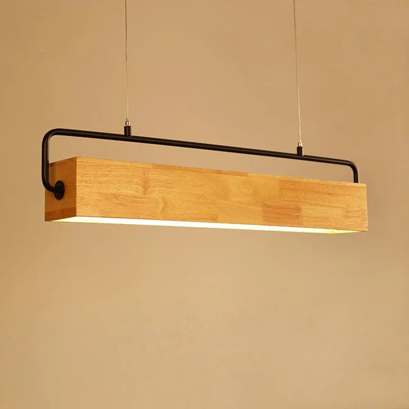Pendant Light - High-end Simple Nordic Wooden LED with Metal Pole for Restaurants and Cafes Bright SW-36210748 - SWEET-LIGHTS