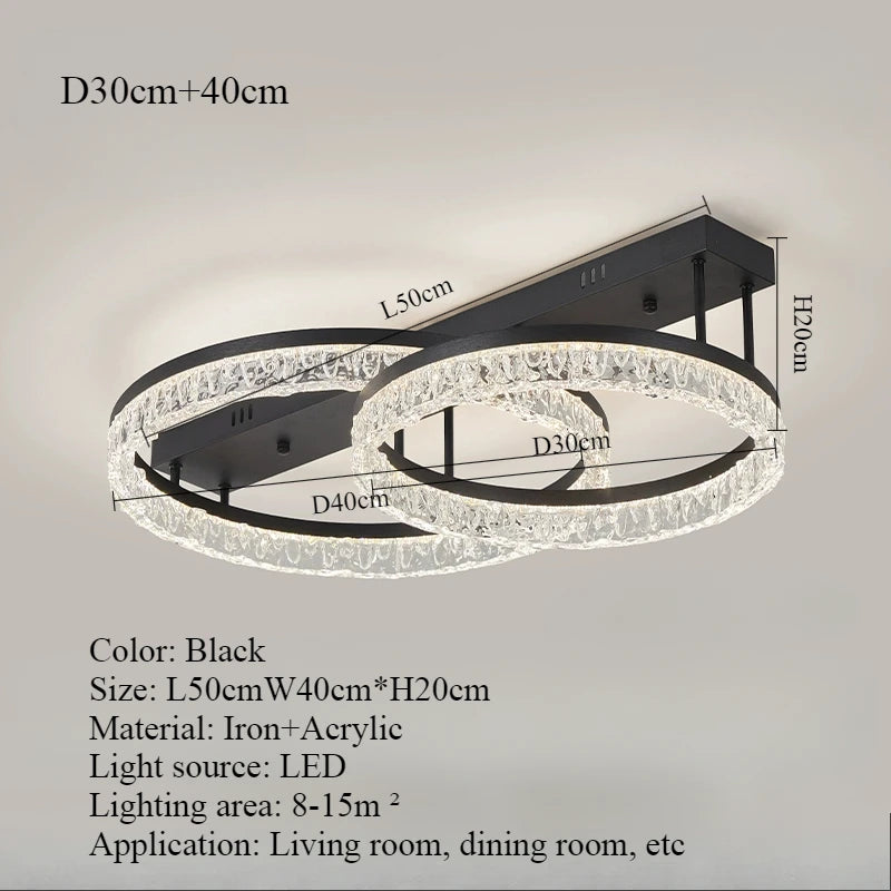 Ceiling Light - Nordic Light Luxury Circular LED Ceiling Light SW-36210457 - SWEET-LIGHTS