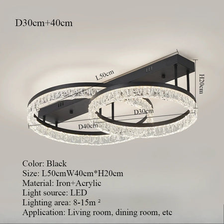 Ceiling Light - Nordic Light Luxury Circular LED Ceiling Light SW-36210457 - SWEET-LIGHTS