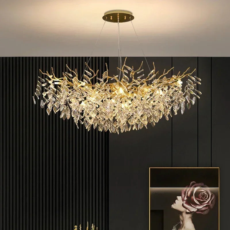 Pendant Light - French Luxury Golden Modern Branch Chandelier SW-36214678 - SWEET-LIGHTS