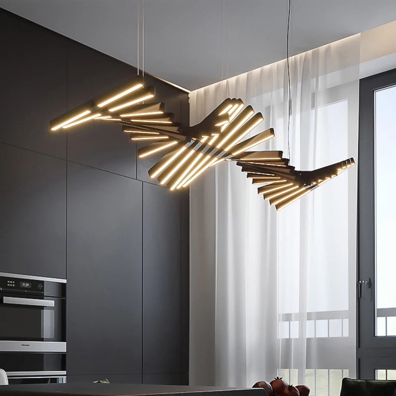Pendant Light - Luxury Creative Fishbone Chandelier LED Home Decor SW-36210457 - SWEET-LIGHTS