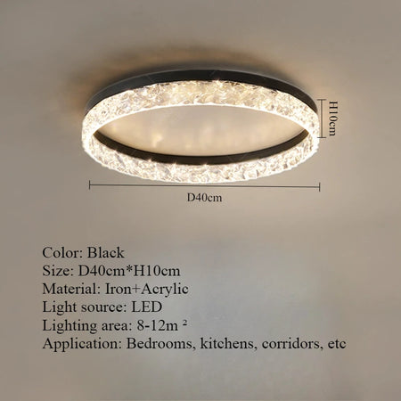 Ceiling Light - Nordic Light Luxury Circular LED Ceiling Light SW-36210457 - SWEET-LIGHTS