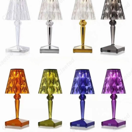 Table Lamp - LED Acrylic Diamond Crystal Decorative Desk Lamp USB Charging Touch Nightlight SW-36210457 - SWEET-LIGHTS