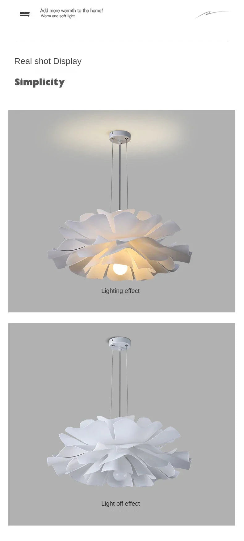 Pendant Light - Modern Acrylic Flower Chandelier LED Lamp SW-36210345 - SWEET-LIGHTS