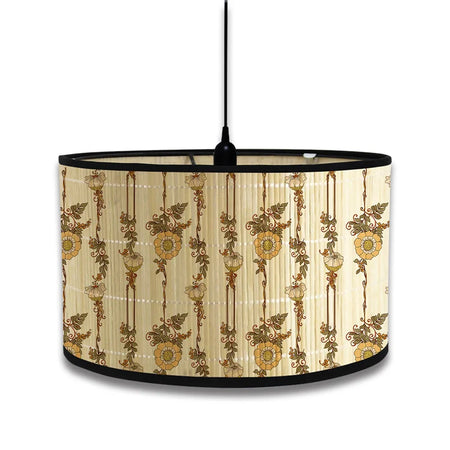 Lampshade - Nordic Style Green Plant Pattern Bamboo Art SW-36210457 - SWEET-LIGHTS