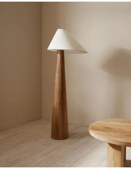 Floor Lamp - Japanese Wabi-sabi Retro Natural Wood Fabric Shade LED Light SW-36210234 - SWEET-LIGHTS