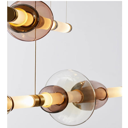 Pendant Light - Nordic Style Designer Stained Glass LED Chandelier SW-36210579 - SWEET-LIGHTS