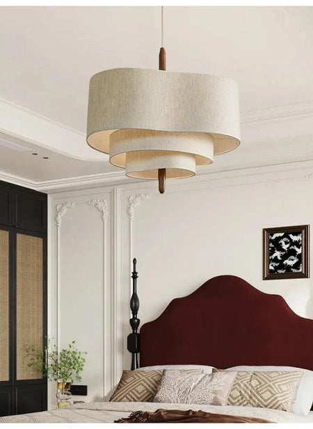 Pendant Light - Japanese Wabi Sabi Cloth Ceiling Chandelier LED Fixture SW-36210458 - SWEET-LIGHTS